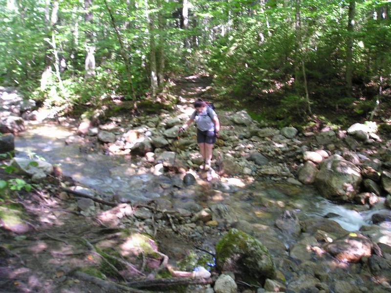 Mt_Garfield 002.JPG - Other than the 5 miles to the summit the only other challenge we faced were a couple of minor stream crossings.